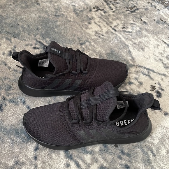 All Black Adidas Cloudfoam Sneakers - Picture 3 of 3